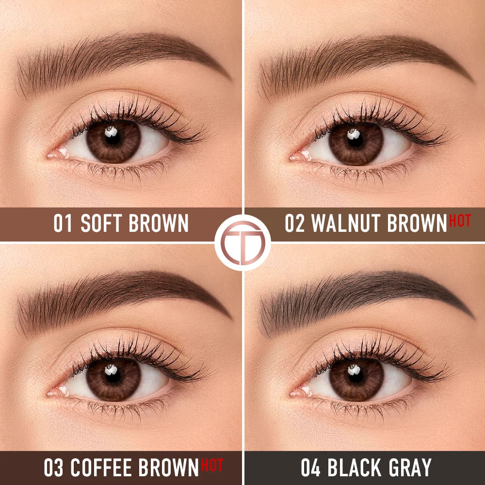 Eyebrow Pencil Waterproof Natural Long Lasting Smooth Fill Fluff Blendable