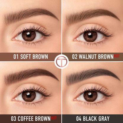 Eyebrow Pencil Waterproof Natural Long Lasting Smooth Fill Fluff Blendable