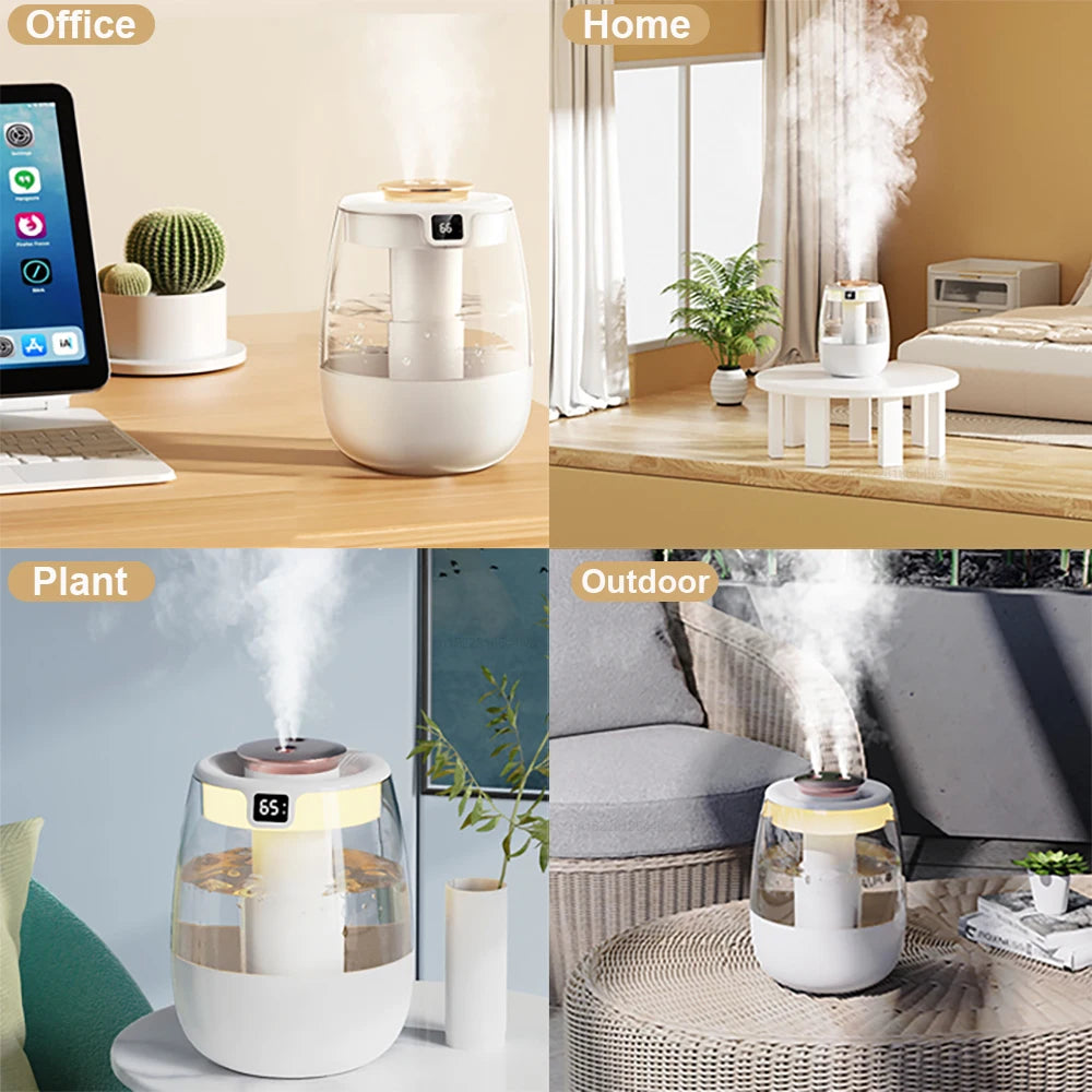 Air Humidifier Double Spray Port 1.3L Large Capacity Aroma Air Humidifier