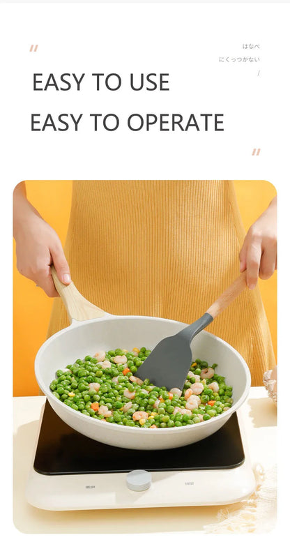 Durable Frying Pan Wok Non-stick Ceramic