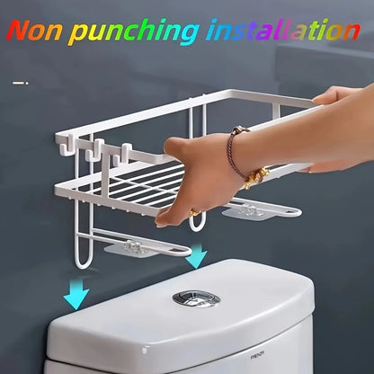Non Perforated Toilet Storage Rack