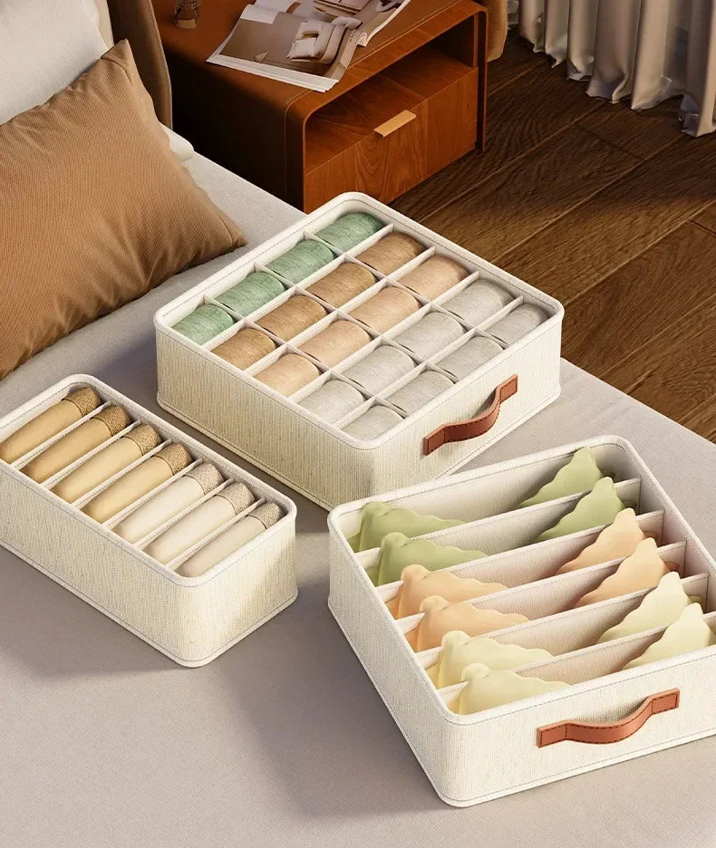 1-5PCS Fabric Drawer Organizers for Underwear Socks Bras