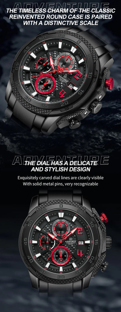 NAVIFORCE Men Stainless Steel Watch