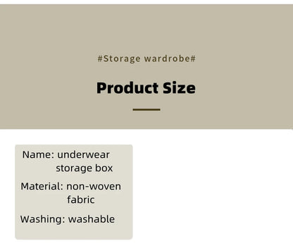 Socks Underwear Organizer Storage Box Washable Odorless Storage Box Drawer Organizer For Lingerie Bras Socks Leggings Organizers