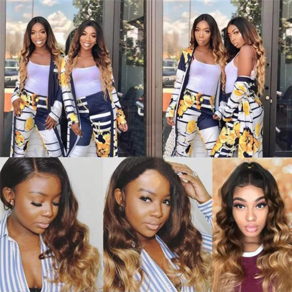 Ombre Color Body Wave Human Hair Bundles with closure 100% Unprocessed Virgin Hair 1b/4/27 Colored Bundles human Hair Extension