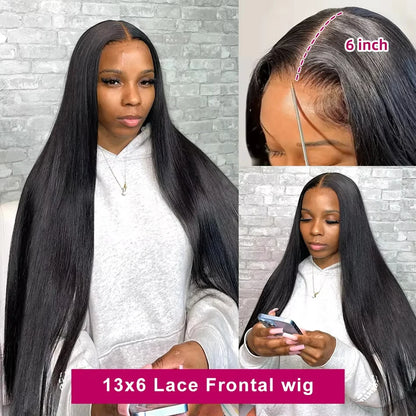 100% Human Hair 13x4 Bone Straight HD Lace Front Wig