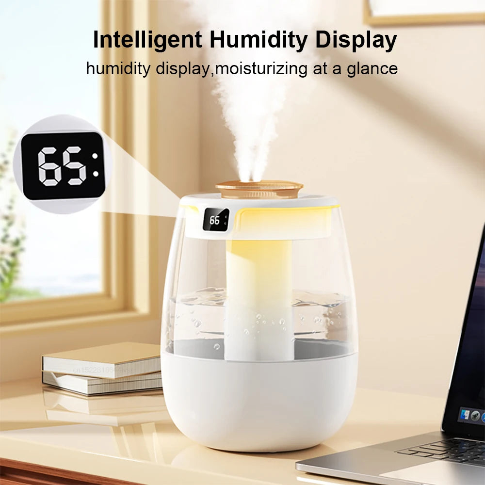 Air Humidifier Double Spray Port 1.3L Large Capacity Aroma Air Humidifier
