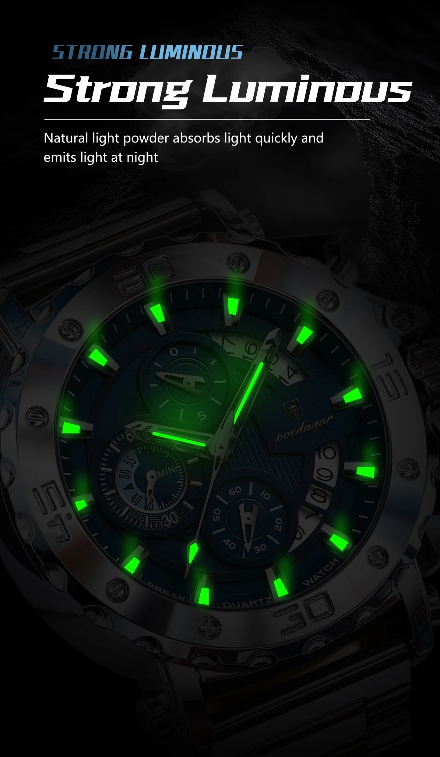 POEDAGAR Luxury Watch For Men