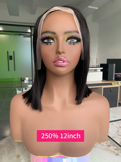 2x6 5x5 250 Density Raw 15A Bob Glueless Lace Wig Ready To Go Vietnamese Hair Original Super Double Drawn Closure Human Hair Wig