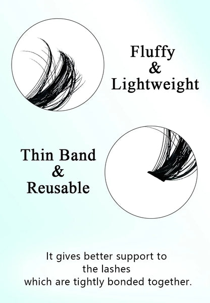 DD Curl Eyelashes Extension Natural Thick Mink Faux Eyelash 3D Fluffy