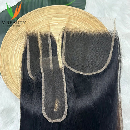 16A Vietnamese Double Drawn Bone Straight Bundles with Lace Closure Raw Hair Bundles Raw Hair
