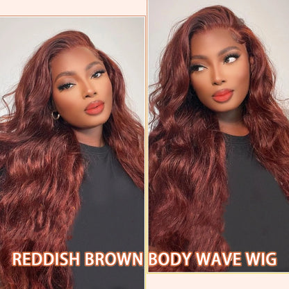 Body Wave 13x6 HD Lace Frontal Wigs Human Hair Colored Chocolate Brown Lace Front Wig 30 36 Inch Replacement Wig For Black Women