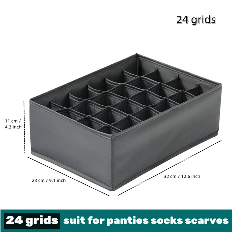 Socks Underwear Organizer Storage Box Washable Odorless Storage Box Drawer Organizer For Lingerie Bras Socks Leggings Organizers