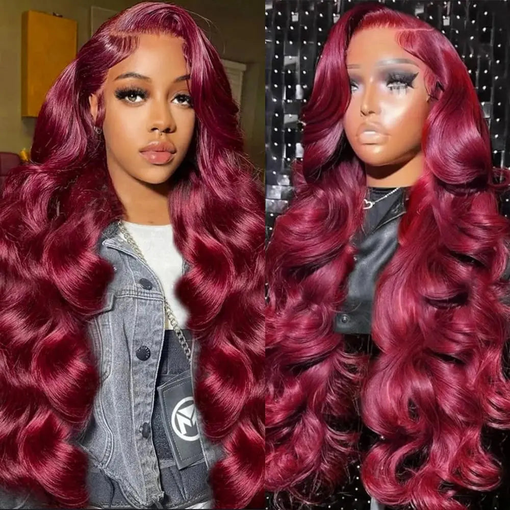 Body Wave 13x6 HD Lace Frontal Wigs Human Hair Colored Chocolate Brown Lace Front Wig 30 36 Inch Replacement Wig For Black Women