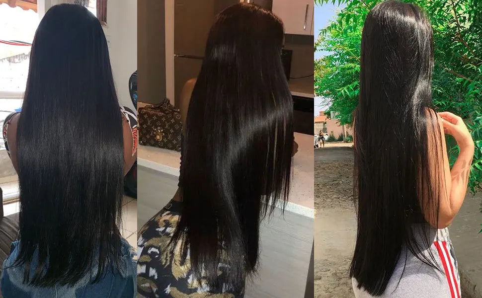 16A Vietnamese Double Drawn Bone Straight Bundles with Lace Closure Raw Hair Bundles Raw Hair