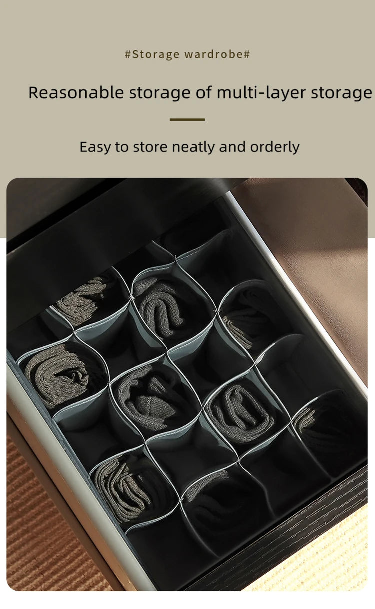Socks Underwear Organizer Storage Box Washable Odorless Storage Box Drawer Organizer For Lingerie Bras Socks Leggings Organizers
