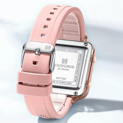 NAVIFORCE 2025 Fashion Watches for Woman LCD Digital Movement