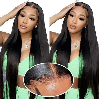 Bone Straight Glueless Wigs Human Hair Pre Plucked Wear To Go Lace Front Wig Brazilian Human Hair Wigs For Women Pre Cut Lace