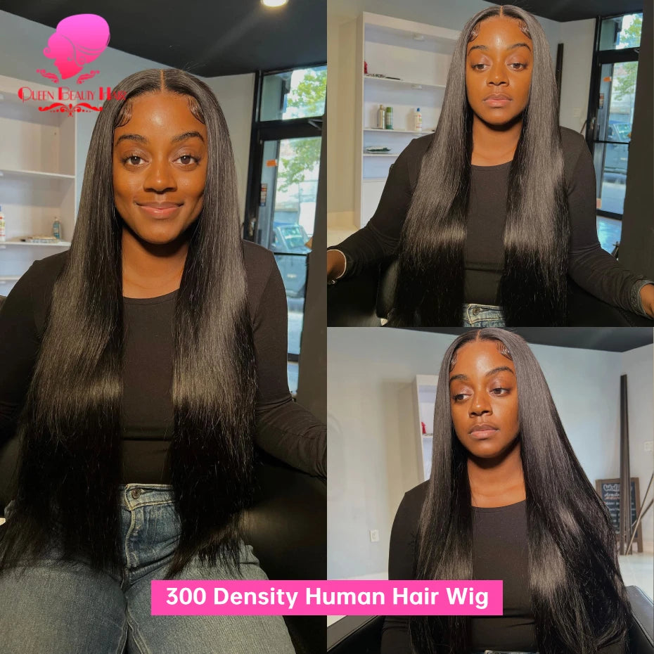 13x4 Lagos Hairline Wig 13x6 360 Lace Front Human Hair Wig 1B Straight Pre Plucked M Shaped Hairline Lace Frontal Wig Human Hair