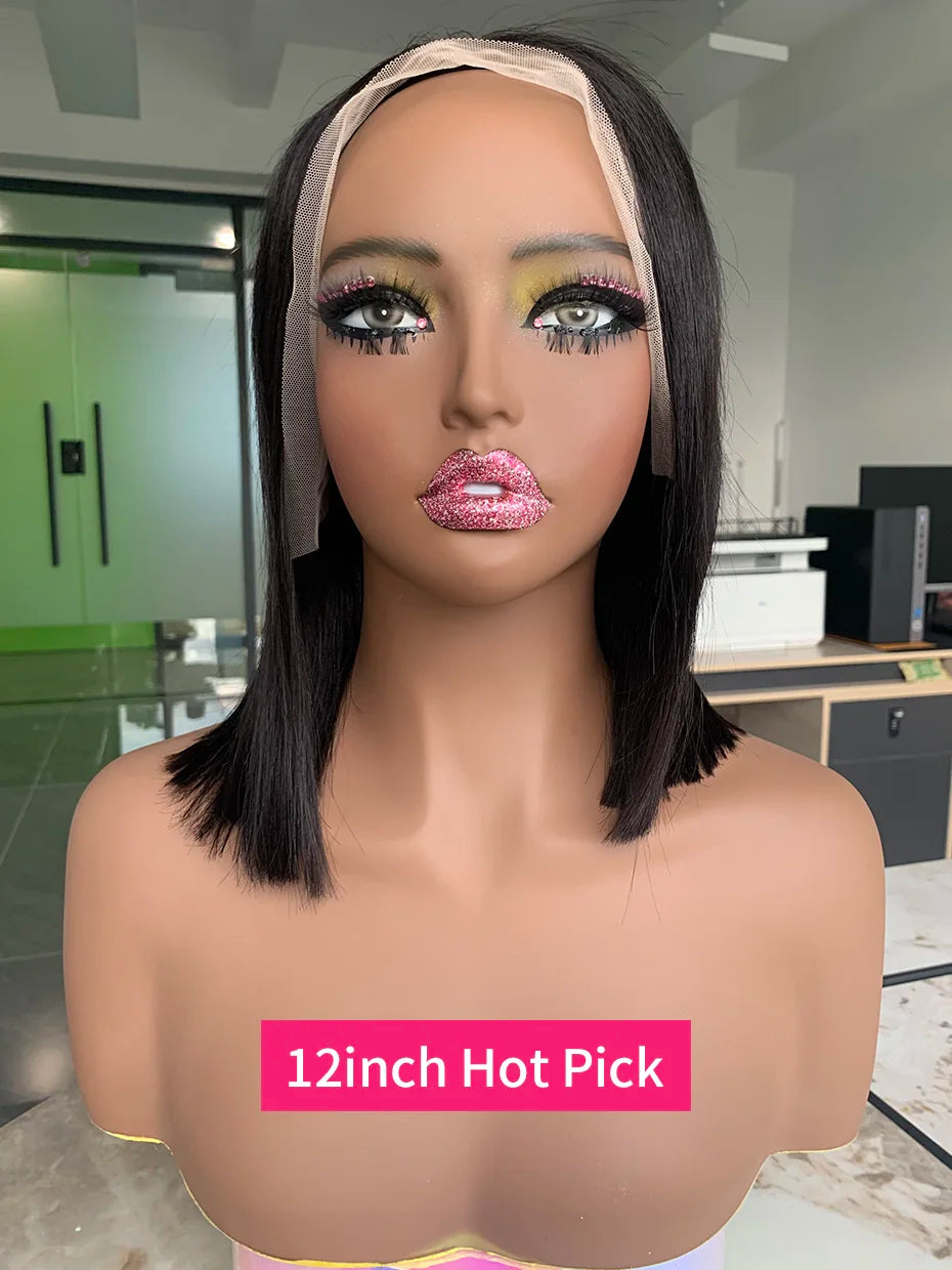 5x5 13x4 13x6 250 Density Bob Human Hair Wig 100% Raw Vietnamese Double Drawn Human Hair Lace Frontal Wig 16 18 20 22 24 26 inch