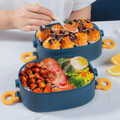 2000ML Lunch Box Portable 3 Layer Bento Box Leakproof