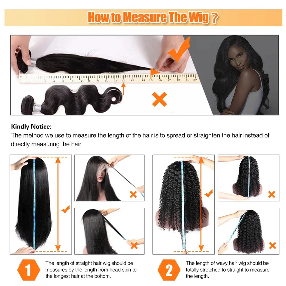 200% Body Wave Lace Frontal Human Hair Wig 1b/30 13x4 Full Lace Frontal Human Hair Wigs Pre Plucked Bleached Knots Glueless Wigs