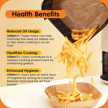 Air Fryer Baking Paper Square Parchment Paper Liners for Ninja/Cosori/Instant Pot 3-12L Airfryer