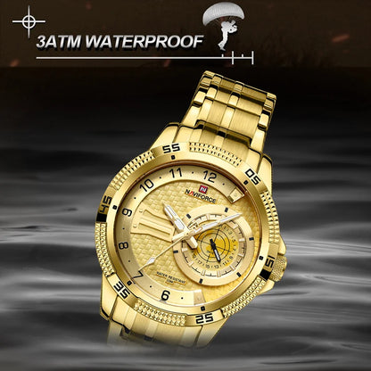NAVIFORCE Brand Fashion Men's Quartz Watches Waterproof