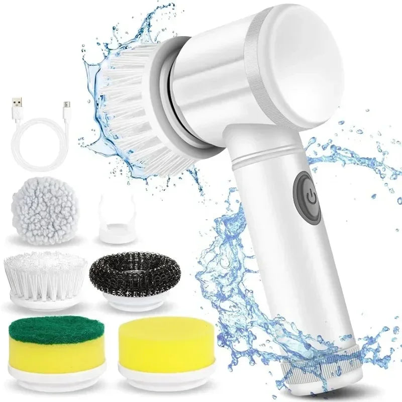 Electric Spin Scrubber Bathroom Cleaning Brush