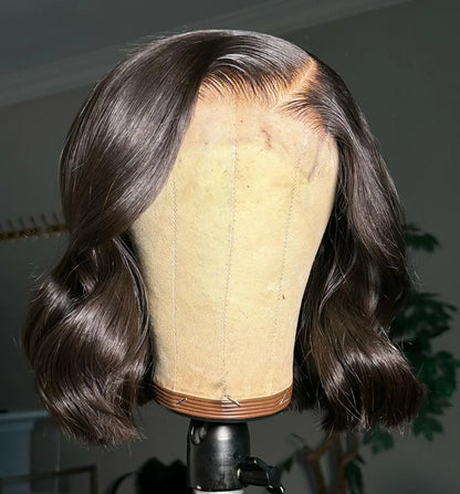 5x5 13x4 13x6 250 Density Bob Human Hair Wig 100% Raw Vietnamese Double Drawn Human Hair Lace Frontal Wig 16 18 20 22 24 26 inch