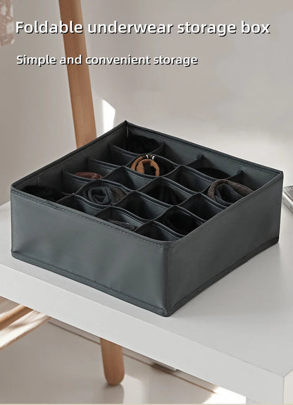 Socks Underwear Organizer Storage Box Washable Odorless Storage Box Drawer Organizer For Lingerie Bras Socks Leggings Organizers