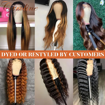 34 Inch Human Hair 13X4 Loose Deep Wave Frontal Wig 13X6 Curly Lace Front Wigs Brazilian Loose Wave 5x5 Lace Closure Wig