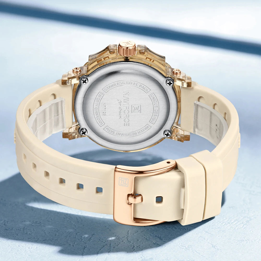 NAVIFORCE Women Luxury Brand Watch Casual Waterproof Quartz