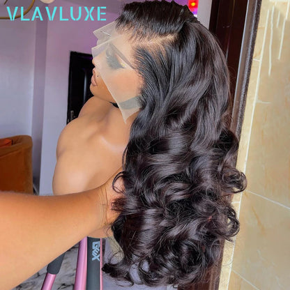 Super Double Drawn Remy Glueless 400 Density Wig Bouncy Curly 13x6 HD Lace Front Wigs 100% Human Hair Preplucked Brazilian Wig