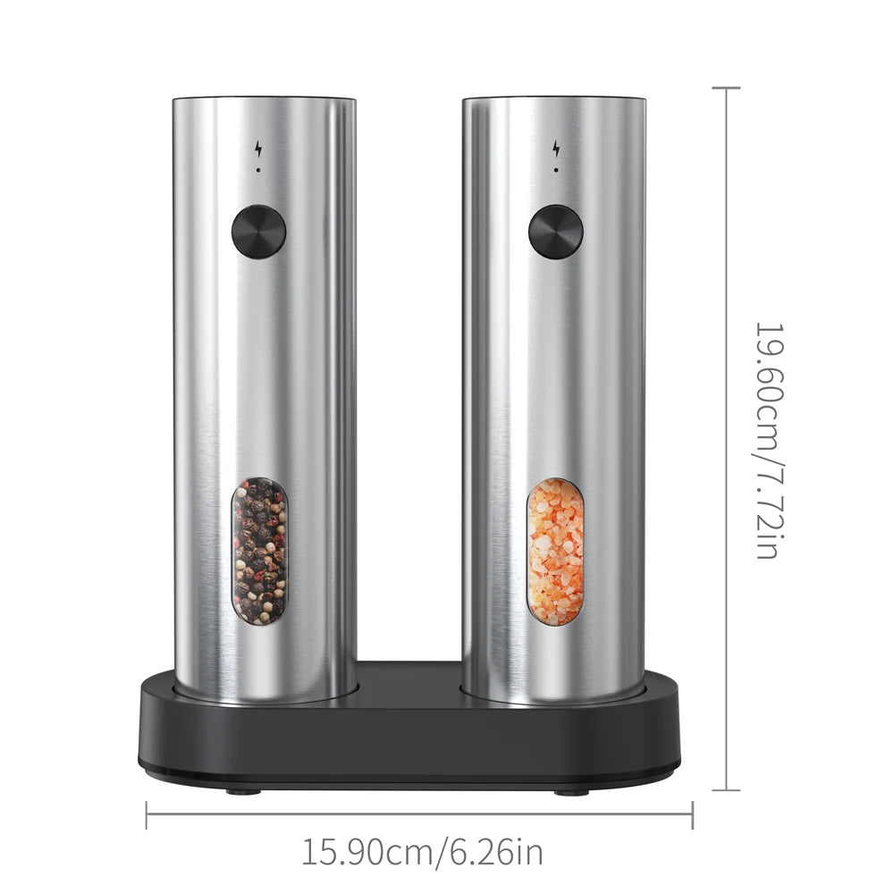 USB Rechargeable Automatic Pepper Grinder Salt And Pepper Mill