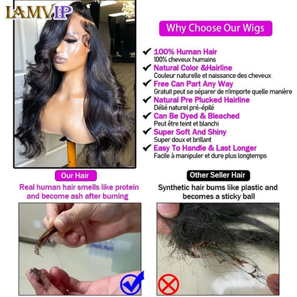 250% Body Wave 13x6 Hd Frontal Human Hair Pre-plucked Lace Brazilian Remy Straight Wave With Hd 13x4 Front Wig Closure 4x4 Wig