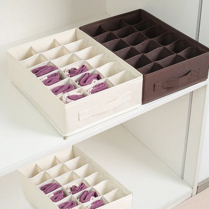 Socks Underwear Organizer Storage Box Washable Odorless Storage Box Drawer Organizer For Lingerie Bras Socks Leggings Organizers