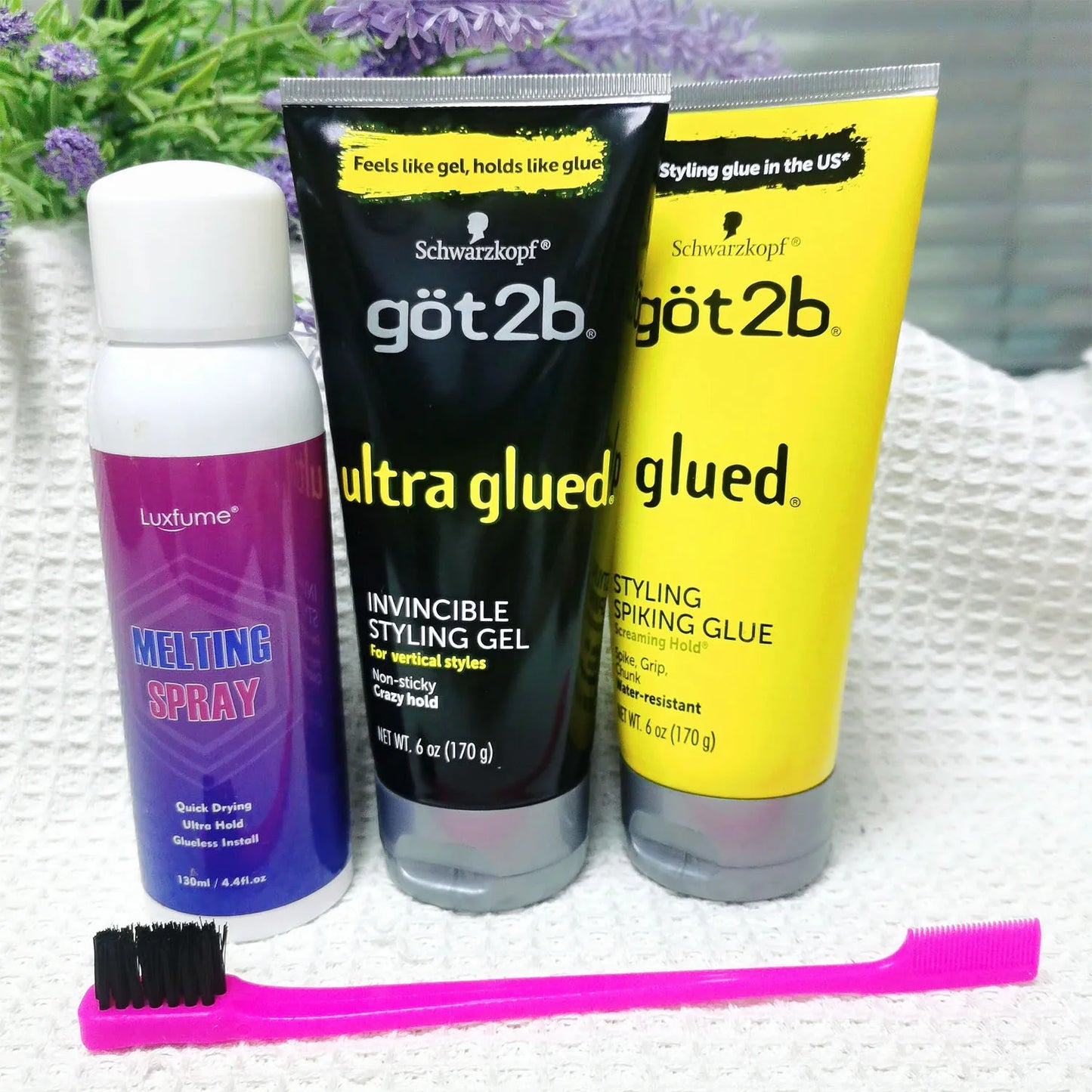 Got 2b glued 170g and 35g Hair Gel got2b Glued got2b glued wig