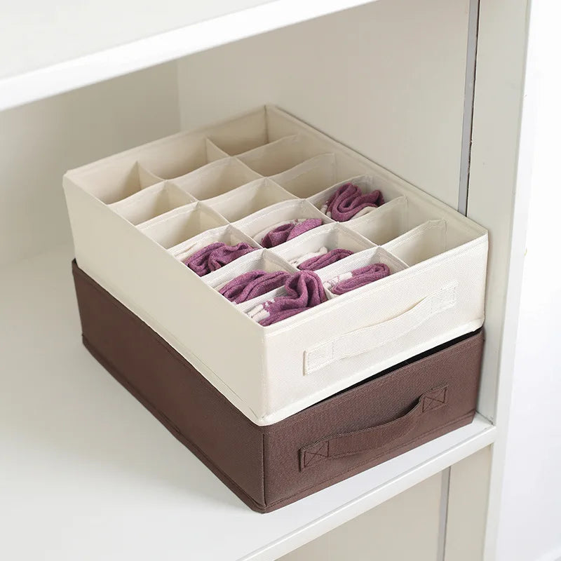 Socks Underwear Organizer Storage Box Washable Odorless Storage Box Drawer Organizer For Lingerie Bras Socks Leggings Organizers