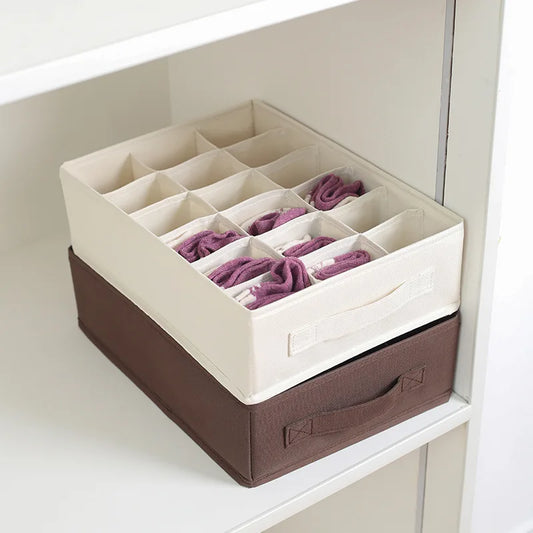 Socks Underwear Organizer Storage Box Washable Odorless Storage Box Drawer Organizer For Lingerie Bras Socks Leggings Organizers