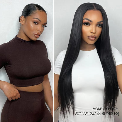 100% Human Vietnamese Raw Hair Bundles Super Double Drawn 16A Virgin Hair Bundle Straight Human Hair Weave Thick Ends Extension