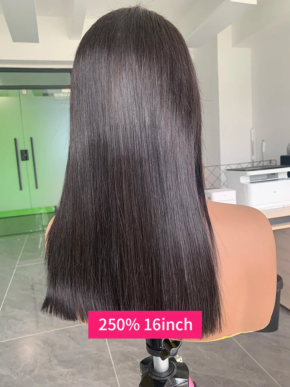 5x5 13x4 13x6 250 Density Bob Human Hair Wig 100% Raw Vietnamese Double Drawn Human Hair Lace Frontal Wig 16 18 20 22 24 26 inch