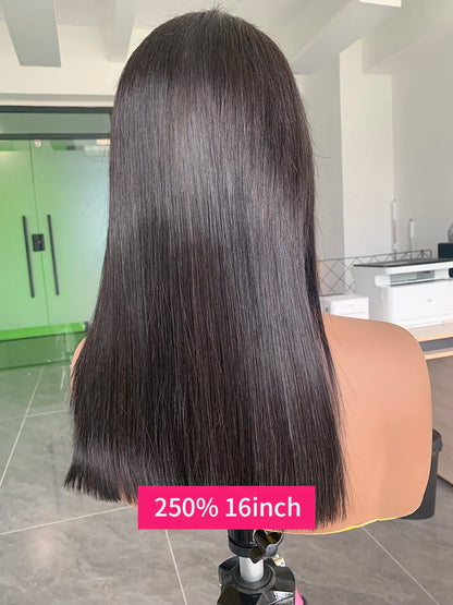 5x5 13x4 13x6 250 Density Bob Human Hair Wig 100% Raw Vietnamese Double Drawn Human Hair Lace Frontal Wig 16 18 20 22 24 26 inch