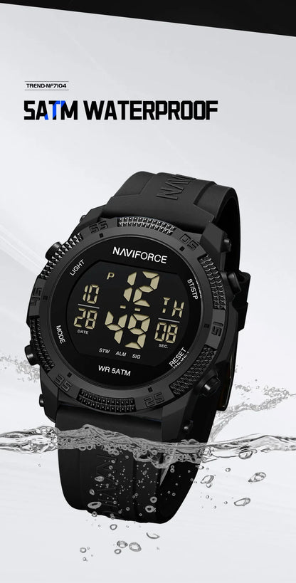 NAVIFORCE NF7104  Men's LCD Digital Casual