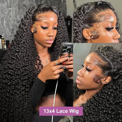 Xcurly 30 inch Loose Deep Wave Glueless 5x5 Ready to Wear Lace Closure Wig Pre Plucked Water Curly HD Lace Front Human Hair Wigs