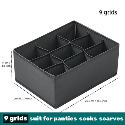 Socks Underwear Organizer Storage Box Washable Odorless Storage Box Drawer Organizer For Lingerie Bras Socks Leggings Organizers