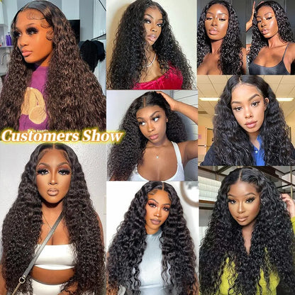 Loose Deep Wave 13x6 Lace Frontal Wig Human Hair Wigs Women Raw Indian 30 Inch Lace Front Wig 5x5 Lace Closure Wig