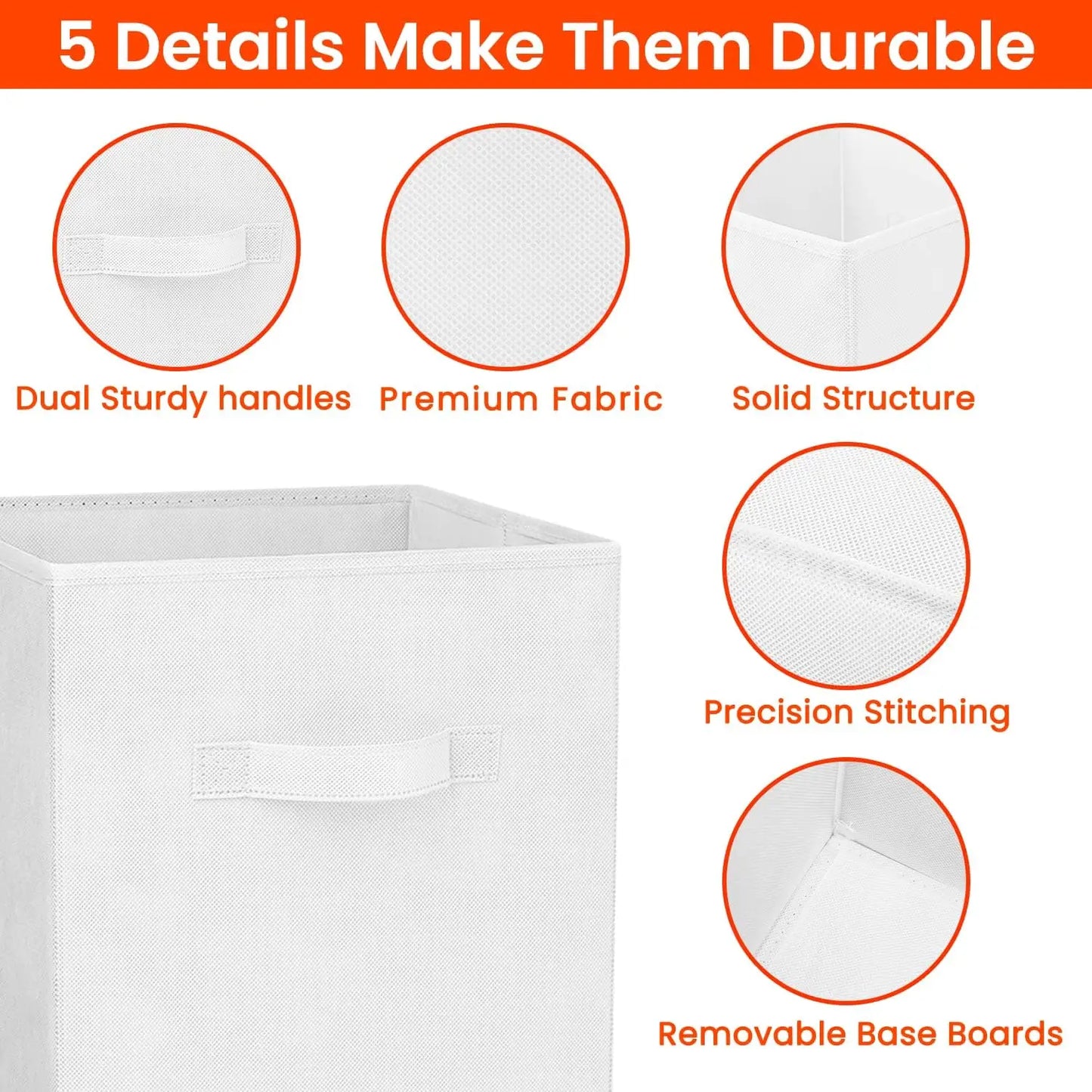 Heavy Duty Fabric Storage Cubes