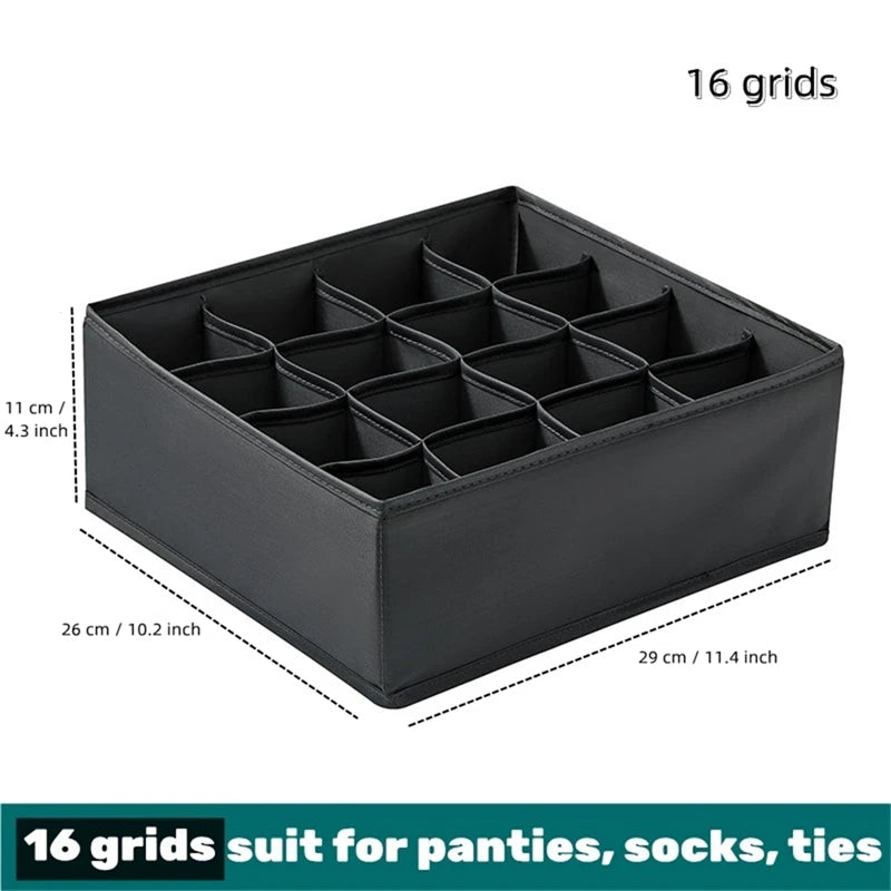 Socks Underwear Organizer Storage Box Washable Odorless Storage Box Drawer Organizer For Lingerie Bras Socks Leggings Organizers