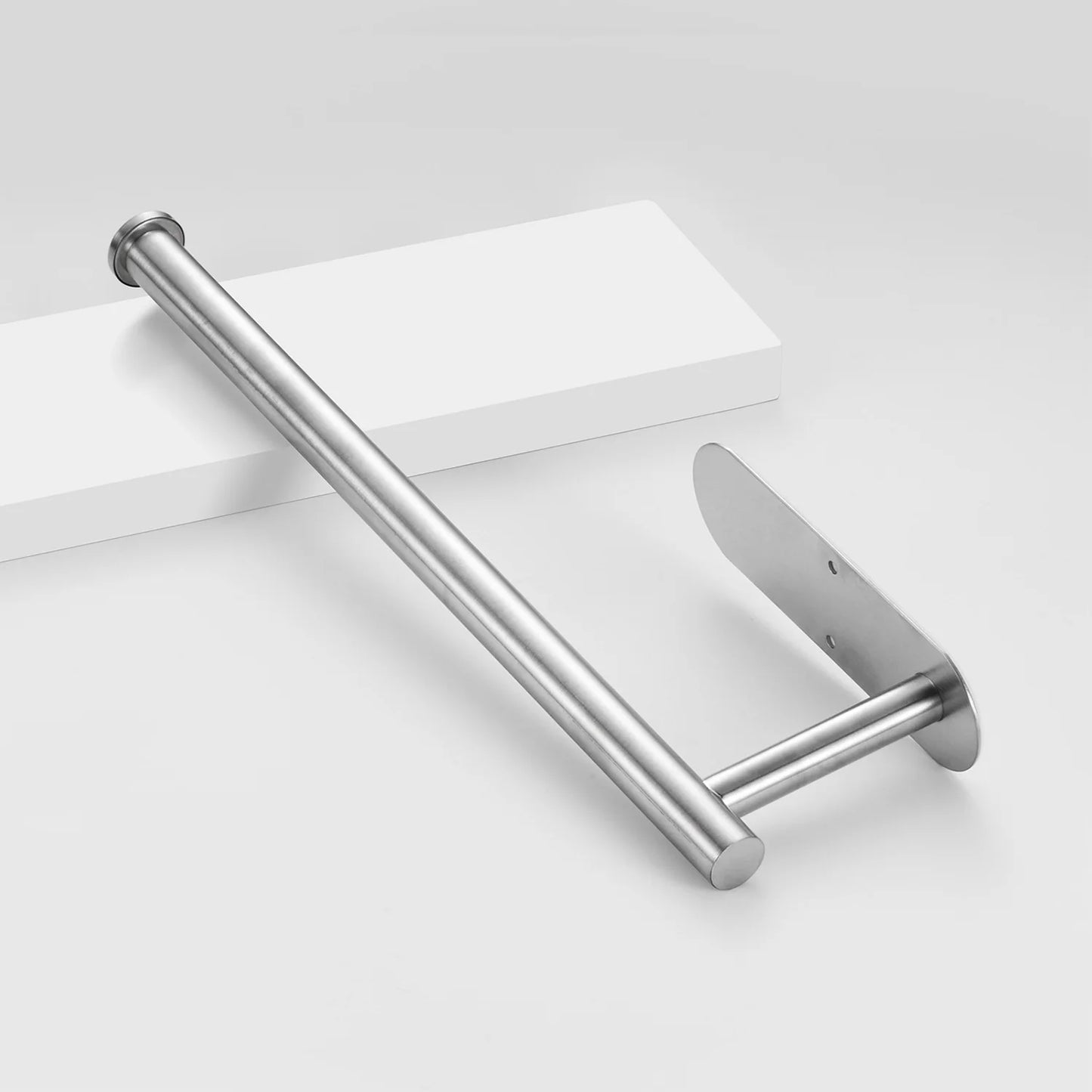 Adhesive Toilet Paper Holder Stainless Steel Tissue Hanger Waterproof Toilet Paper Stand Bathroom Accessories Paper Towels Hold